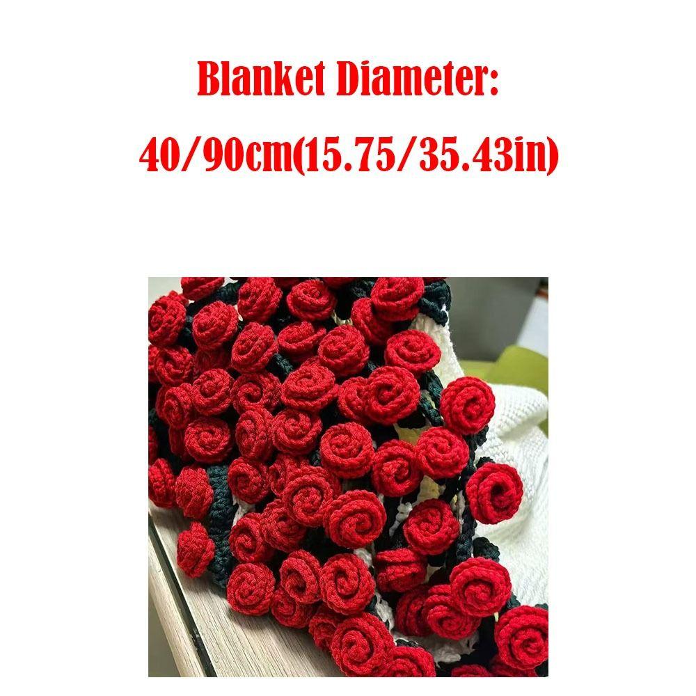 DIY Folding Rose Bouquet Blankets Handmade Crocheted Baby Blanket Bouquet Blanket Crochet Kit  Gift