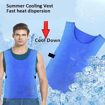Yaz Soğutma Yeleği Hızlı Isı Dağılımı PVA Kumaş Açık Hava Yüksek Sıcaklık Koruyucu Erkek Buz Soğuk Spor Yeleği.