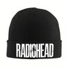Radiohead Banda.png Gorro Otoño Invierno Gorros Calavera Gorras de Calle Unisex Gorro de Punto Acrílico