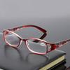 Nouvelles Lunettes de Lecture Presbytie Anti-Lumière Bleue Impression Rétro Hypermétropie Femmes Carré Classique Plastique Hommes Lunettes de Lecture +1.0