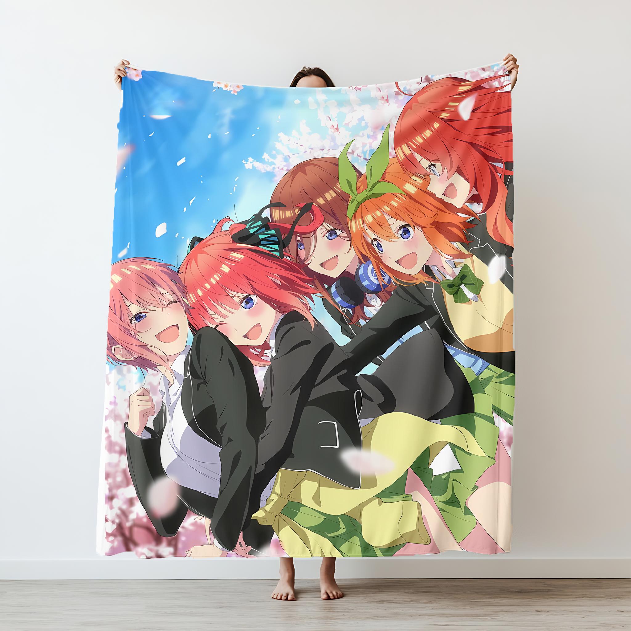 

Cartoon anime nun loli printed blanket Warm Flannel Blankets Soft and Comfortable blanket Home Travel Blanket Birthday Gift 75x90cm