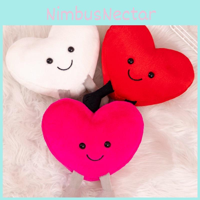 Tre Kjærlighetsfarger Hjerte Plysjleketøy Tegneserie Utstoppet Dukke Soverom Gave Dekorasjon