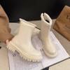 Design Winter Women Warm Plush Ankle Boots Comfort Non Slip Big Size Shoes Concise Cotton Short Botas De Mujer