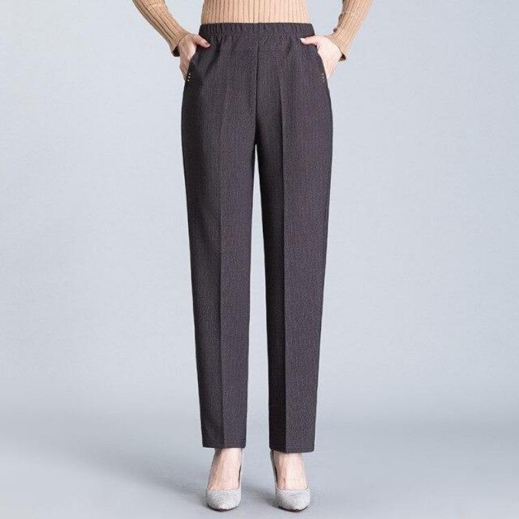 Women Casual Oversize High Waist Loose Long Trousers Stretch New Spring Autumn Pants Female