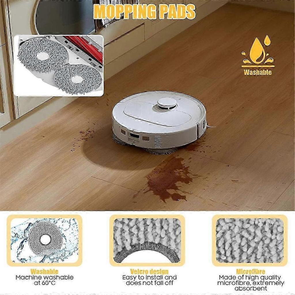 For Qrevo S/QRevo Pro/QRevo MaxV Robot Vacuum Cleaner Main Side Brushes Hepa Filters Mop Cloth Dust