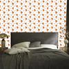 Retro White and Peach Wallpaper for Living Room and Bedroom 50x1000