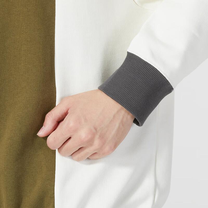 Puma Color Block Loose Breathable Casual Pullover Sweatshirt Men Tops Green 622923-52