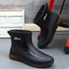 Autumn Black Men's Shoes Fashion Mens Rain Boots 2024 New Anti-slip Wear-resistant Outdoor Waterproof Shoes Zapatos Para Hombres