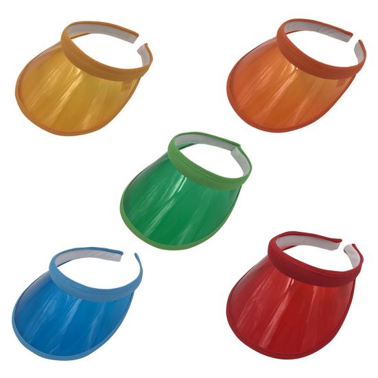 Cappello Estivo in PVC Visiera Parasole Sport All'Aria Aperta Viaggio Cappellino Traspirante Anti-UV