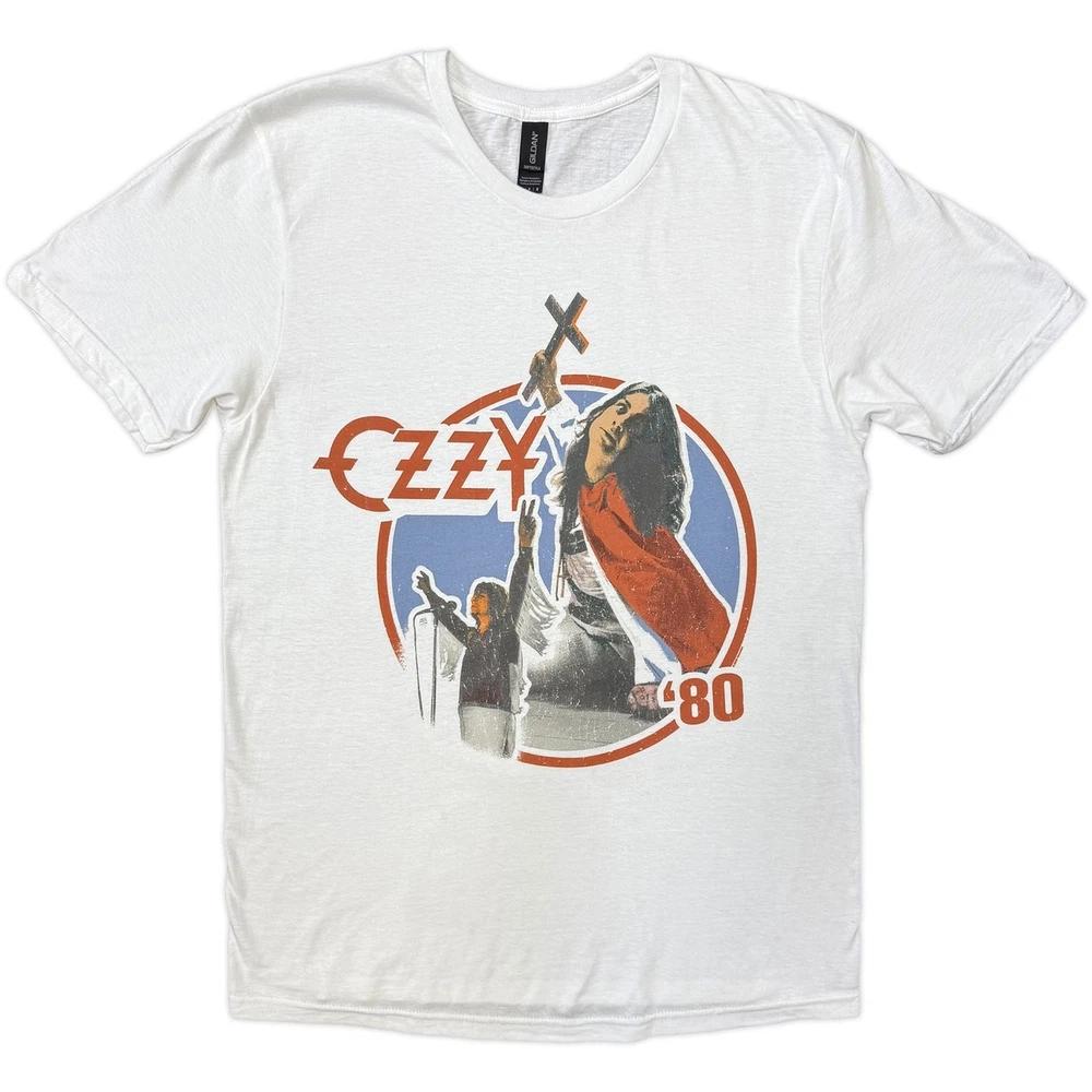 Ozzy Osbourne Blizzard Of Ozz 80 White T Shirt New Black Sabbath