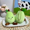 Plush Green Pear Keychain With Soft Stuffed Fruit Doll For Bag Decor And Gifts