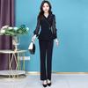 New Spring 2026 Fashion: Women's Stylish Two-Piece Suit - Elegant, Age-Defying Goddess Style Pants Set for the Professional Woman.