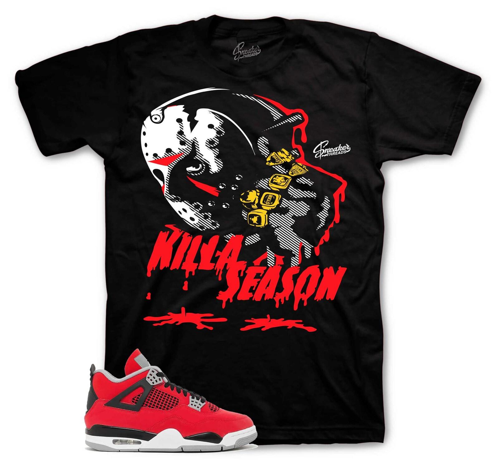 T-Shirt To Match Retro 4 Toro Bravo Sneakers - Killa Season Sneaker Tees 3XL