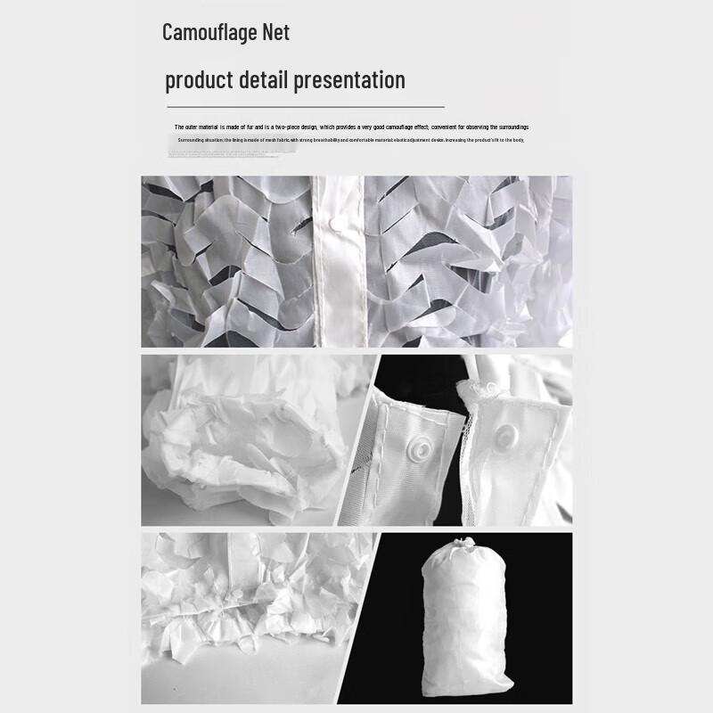 Snow Camouflage Ghillie Suit for PUBG