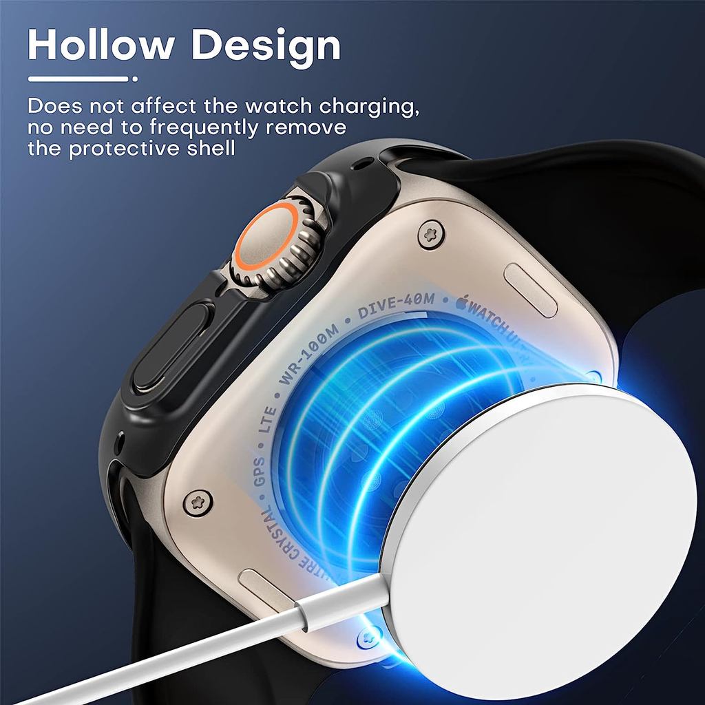 3Pack Tempered Glass+Case PC Bumper Screen Protector Cover for Apple Watch Ultra 3 49mm for iwatch series Ultra 3 2 1 49mm