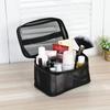 Transparent Nylon Mesh Makeup and Toiletry Bag - Large Capacity, Portable Travel Set