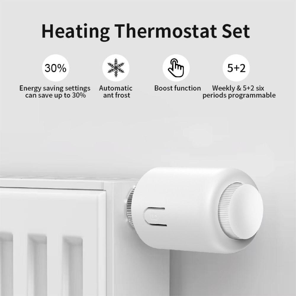 Tuya Smart ZigBee 3.0 Thermostatic Radiator Valve TRV Zigbee Thermostat Radiator Valve Temperature Controller Alexa Google Home