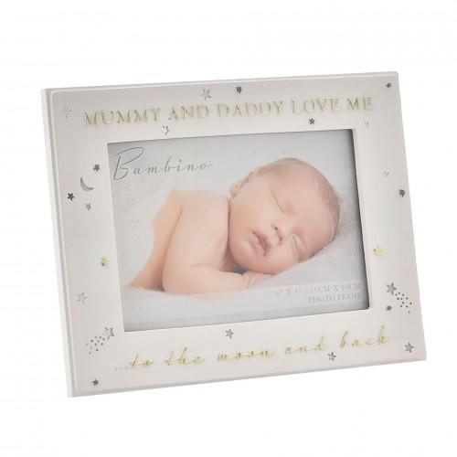 Bambino Mummy & Daddy Love Me To The Moon & Back 6 x 4