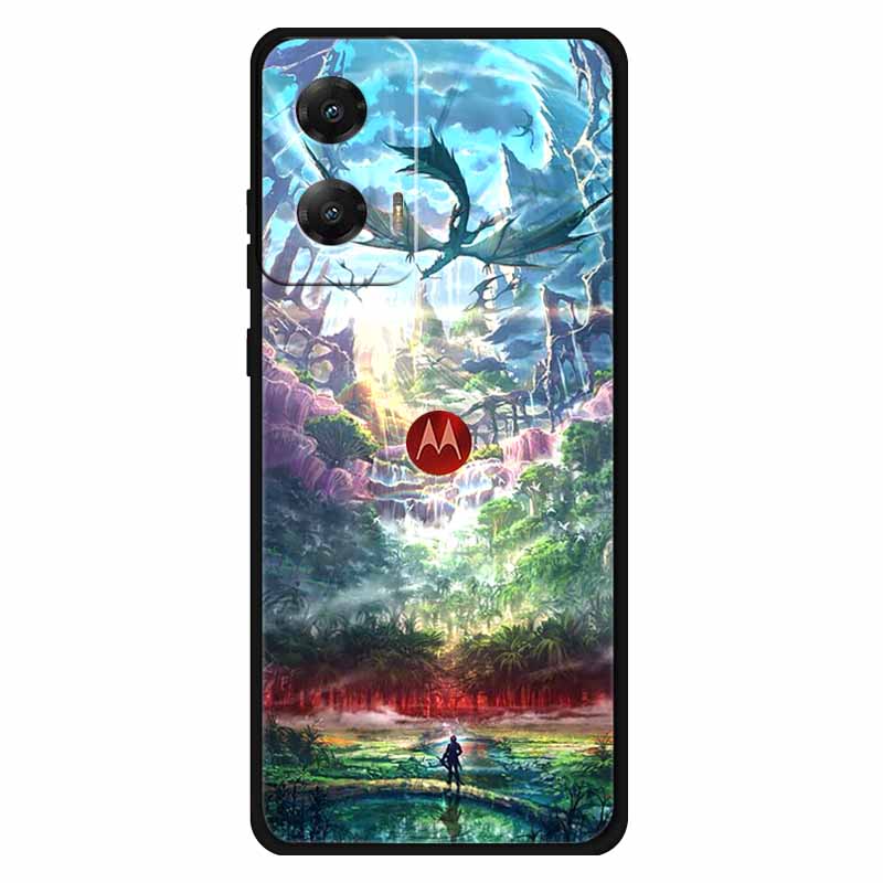 Soft Silicone Phone Cases For Moto G Stylus 5G 2024 Case Flower Cool Printed Shell For Motorola MOTO G Stylus 5G 2023 Covers Cat