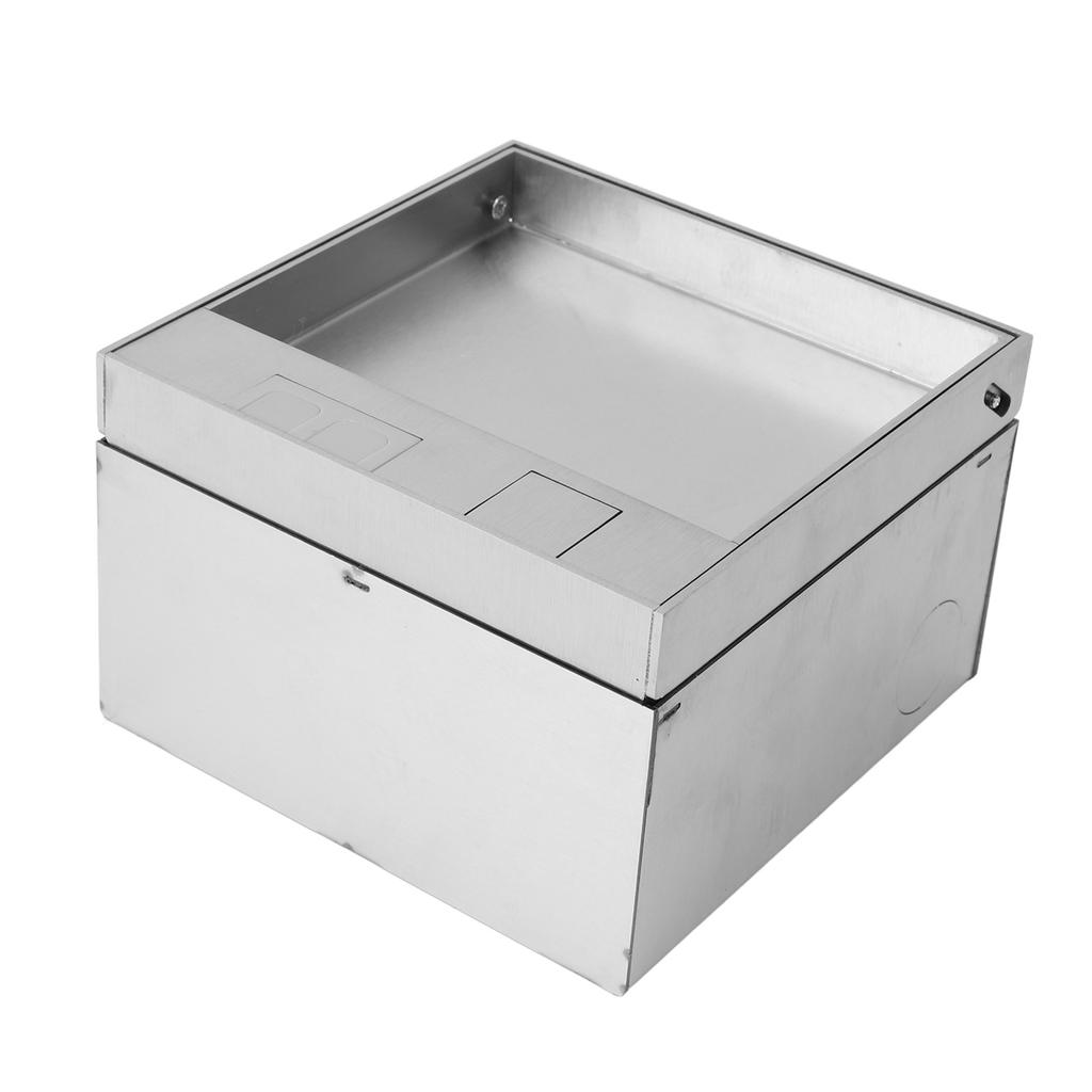 Recessed Floor Outlet Stainless Steel IP44 Waterproof Floor Receptacle Kit for Home Improvement