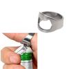 2PCS Stainless Steel Creative Versatile Cool Finger Ring Bottle Opener Bar Beer Tools(  color random