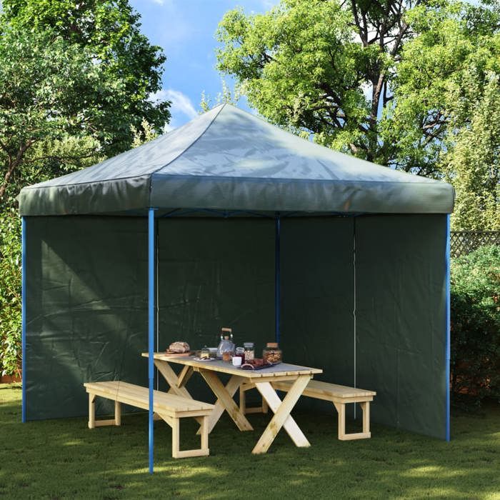 Paroi de tente - vidaXL - 2 pcs - Vert - 300 x 195 cm - Résistant aux UV et à l'eau