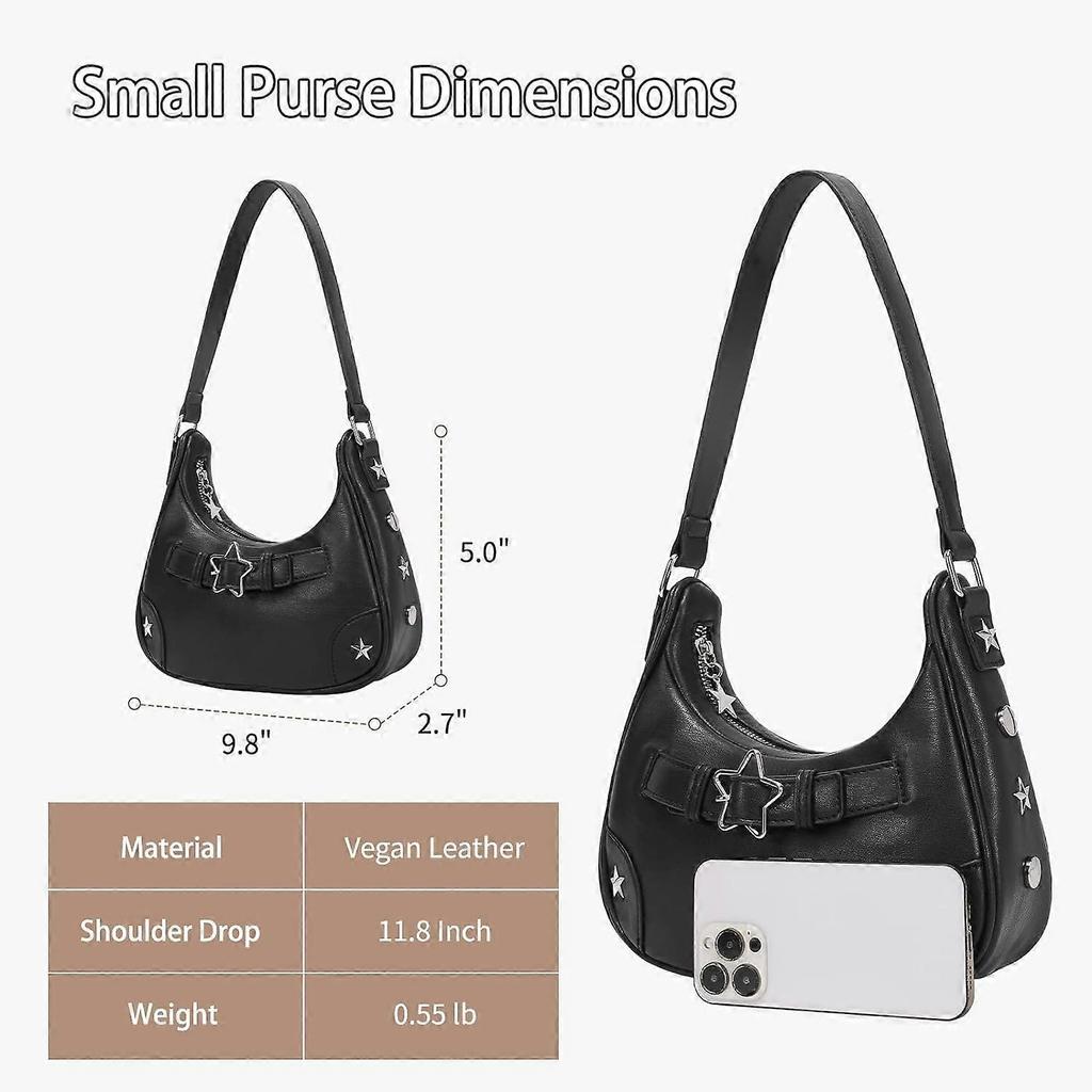 Shoulder Bag Y2k Purse: 90s Mini Underarm Bag - Cute Small Purse
