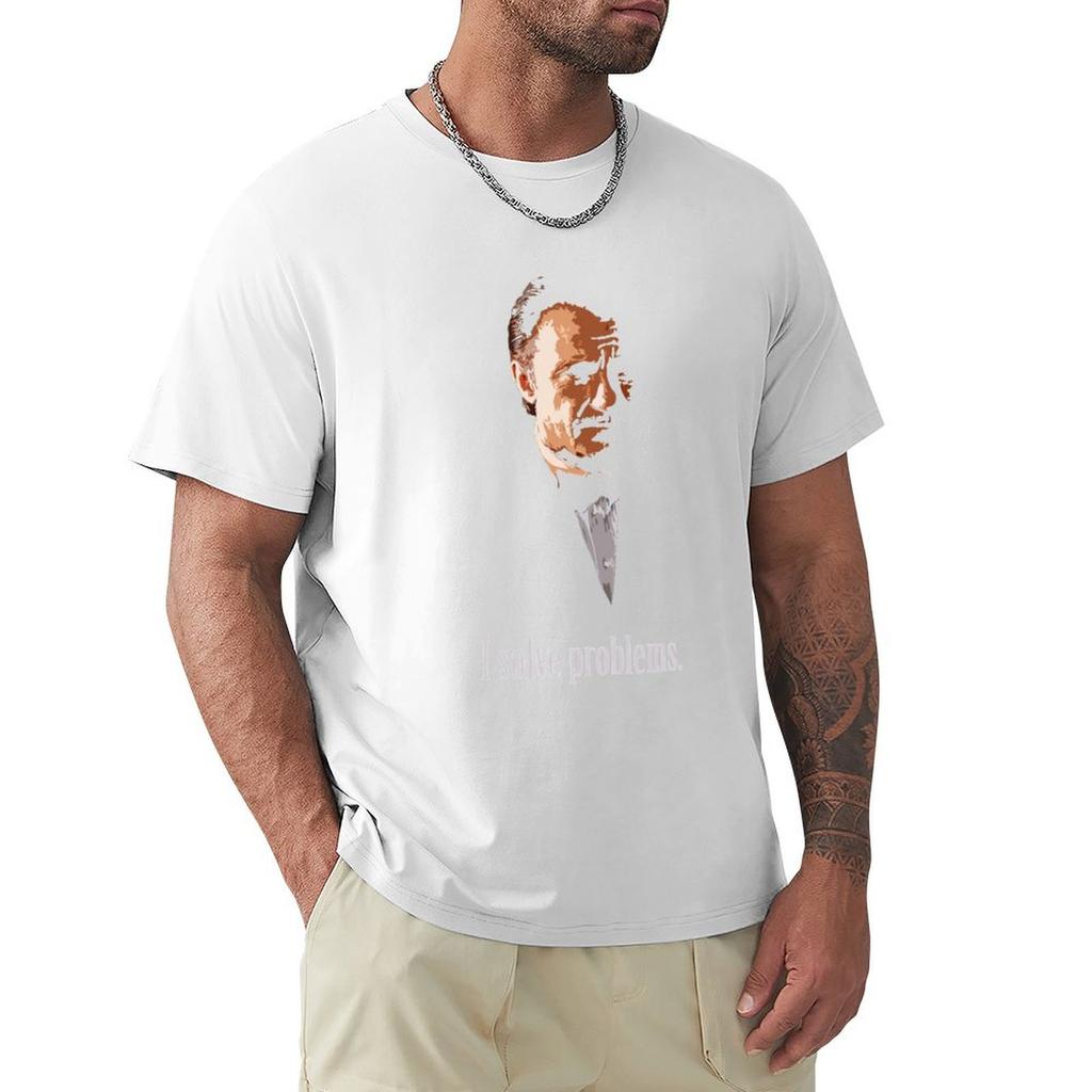 Herr Wolf Problemlöser 1 T-Shirt Anti-Falten Kurzarm T-Shirt