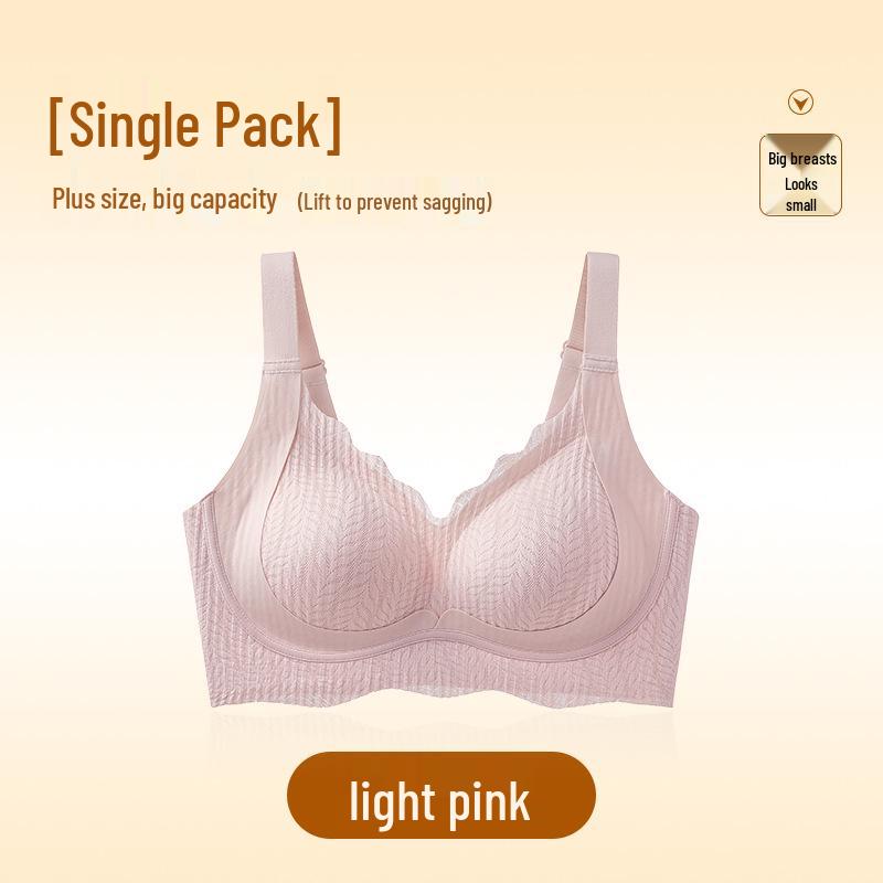 Nahtloser Übergrößen-BH ohne Bügel mit Anti-Hänge-Effekt für Damen