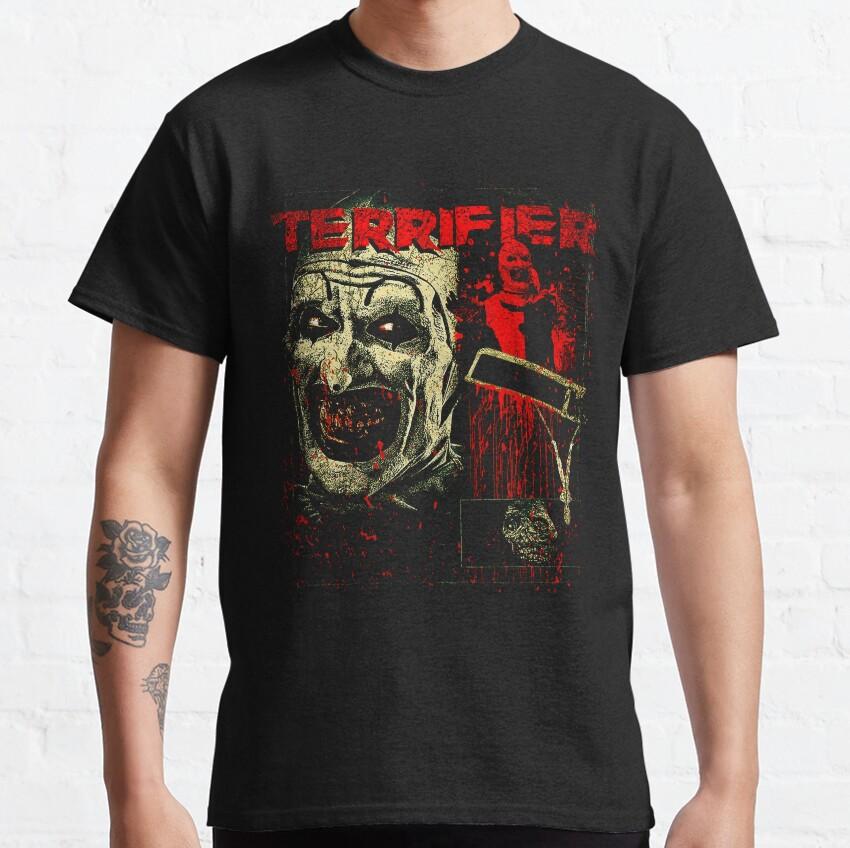 More Then Awesome Terrifier Movie Horror Art The Clown scary film For Halloween gift clothing cotton printed TShirt plus size
