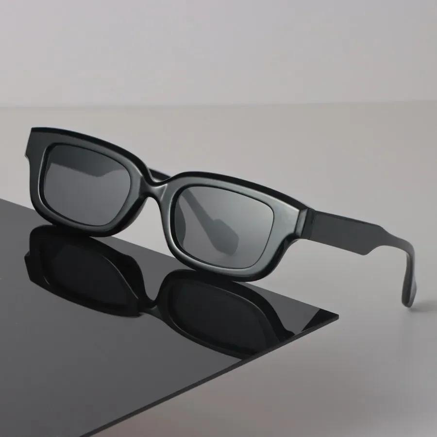 

Luxury Sunglasses Women Men Rectangle Mirror Brand Designer Black Sun Glasses Trendy Eyewear Unisex Sexy Cool Other