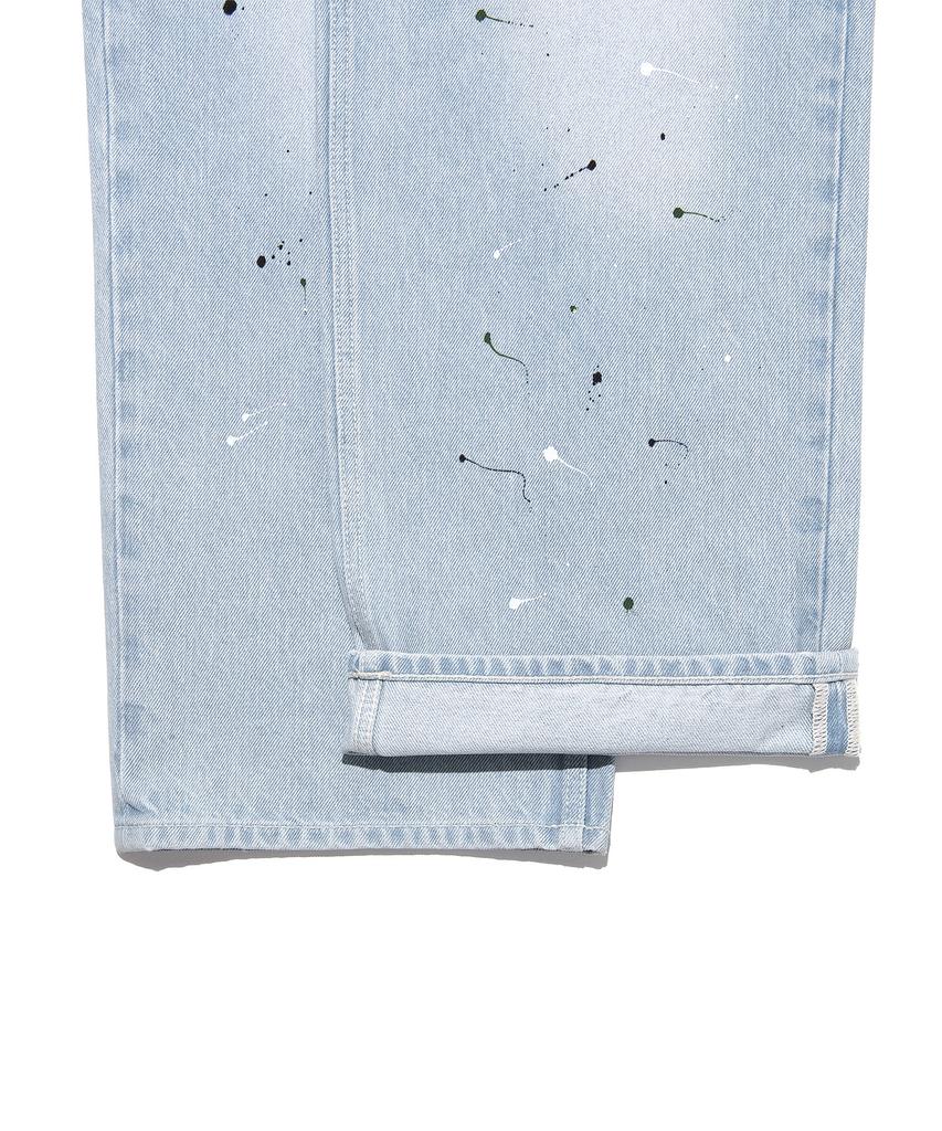 LEE Men Relaxed Fit Painting Denim Pants Indigo Light