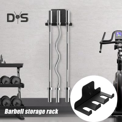 Wandhalterung für Langhanteln, starke Tragkraft, universell einsetzbar, einfache Installation, multifunktionales hängendes Langhantelregal, Fitnessgerät