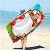 1Pc Curious George Christmas Adventure Beach Towel Microfiber Beach Towel Thin Absorbent For Beach Swimming Yoga Bath Sports 0917215