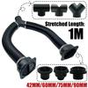 42mm 60mm 75mm 90mm Car Air Diesel Parking Heater 2x Air Outlet Vent + T/YPiece + Duct Pipe + 2x Clamps For Webasto Eberspacher