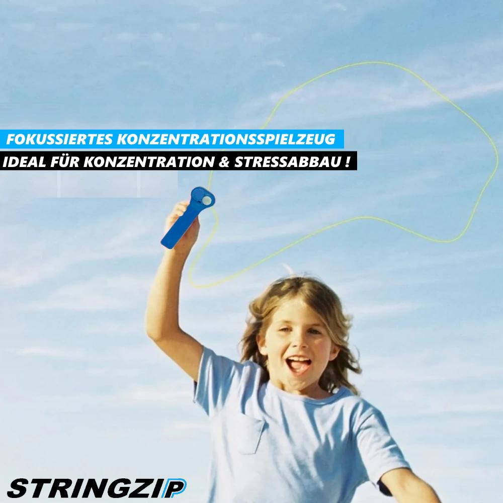 STRINGZIP Magiczne Lasso Wyrzutnia Lin Fidget Zabawka RopeLauncher Koncentracja