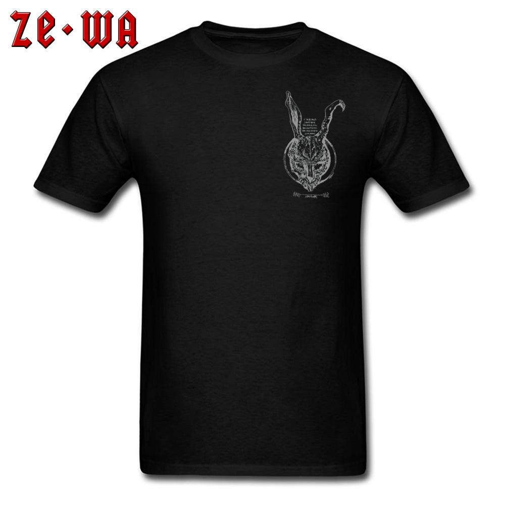 Tshirt Donnie Darko T Shirt Men Black Tshirt Suspicion Science Fiction Tops Tees Tony Vintage Cotton Streetwear Thriller Movie