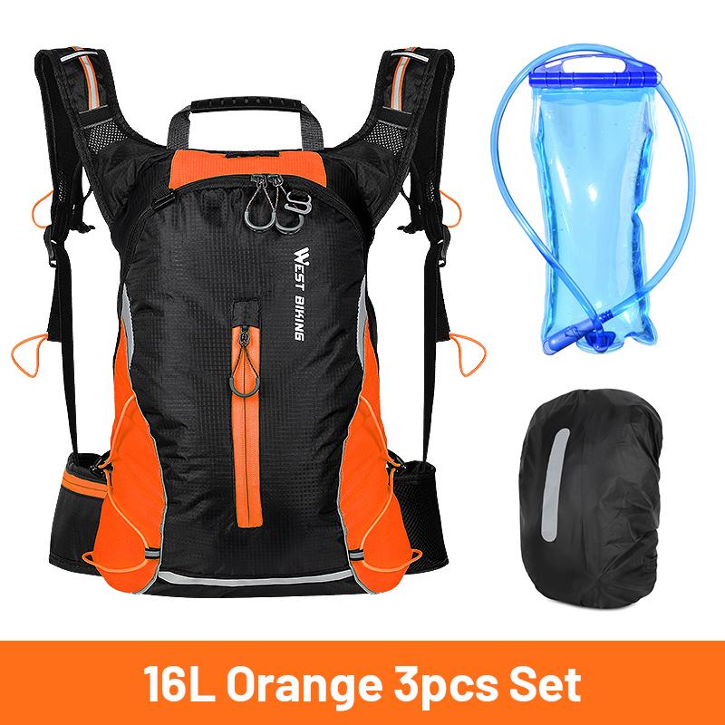 WEST BIKING 10L Nefes Alabilir Bisiklet Sırt Çantası Su Geçirmez Ultra Hafif Katlanabilir Bisiklet Çantası Outdoor Tırmanış Seyahat Yürüyüş Bisiklet Çantası