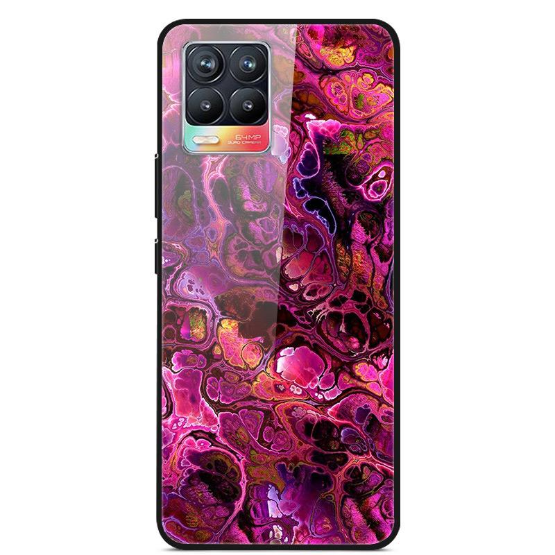 Glass Back Cover For Realme 8 Pro Case Tempered Glass Case For Realme 8 Pro 8i Realme 8 5G Phone Case Cover Realme8 5G Pro Funda