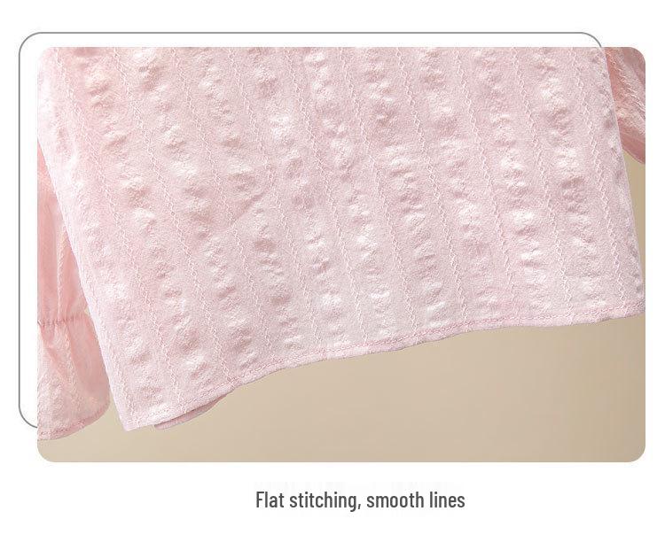 Girls' Spring 2023 Lace Long Sleeve Shirt - Fashionable Top for Middle and Big Kids