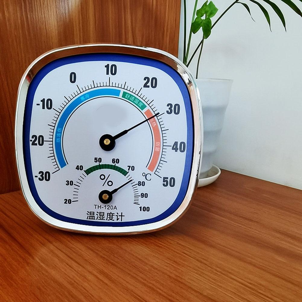 Wall Mounted Temperature Humidity Gauge Indoor Outdoor Thermometer Hygrometer
