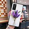 Lavender Case For Samsung Galaxy A51 A71 M31 A41 A31 A11 A01 M51 M21 M11 M40 Black Soft Phone Cover Fundas