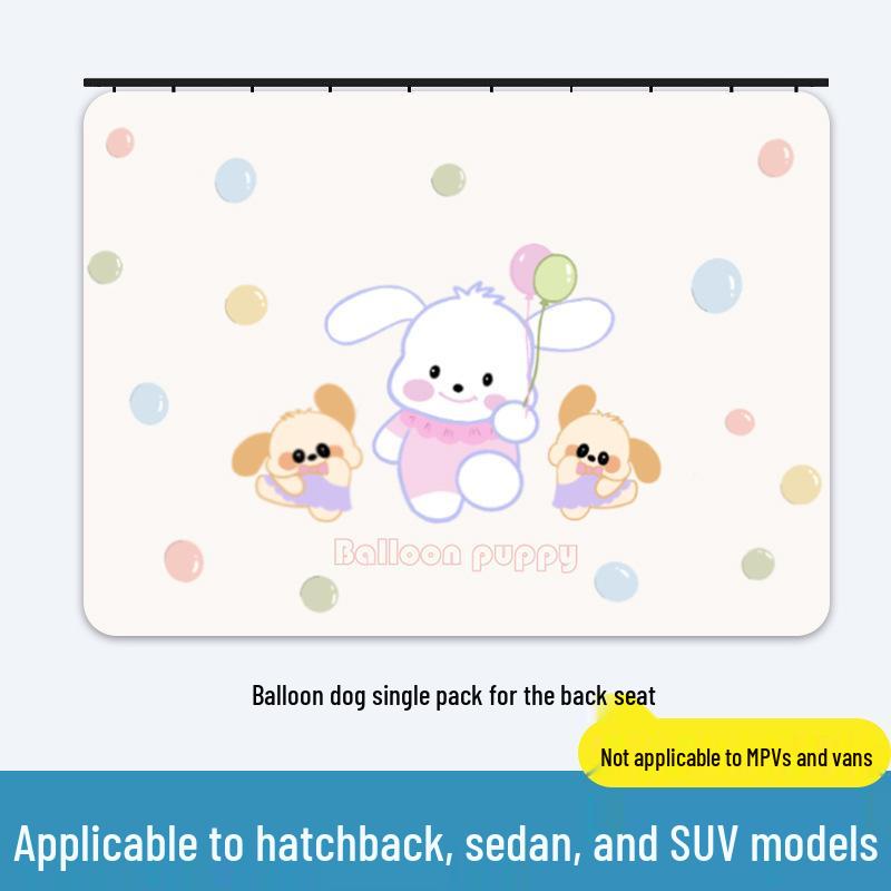 Car Rear Seat Cartoon Sunshade Curtain - Baby Sun Protection & Heat Insulation