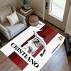 Powerful Football Legend Cr7 Area Rug Perfect for Entryway Kitchen Game Room Balcony Antislip Carpet Anime Office Decor
