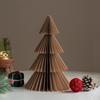 Yousheng 3/4Pcs Christmas Tree Ornament Easy Assembly Geometric Origami Christmas Tree Festive Merry Christmas Decor