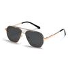 Large Frame Metal Glasses Pilot Sunglasses Men'S Retro Big Face Retro Sunglasses Women