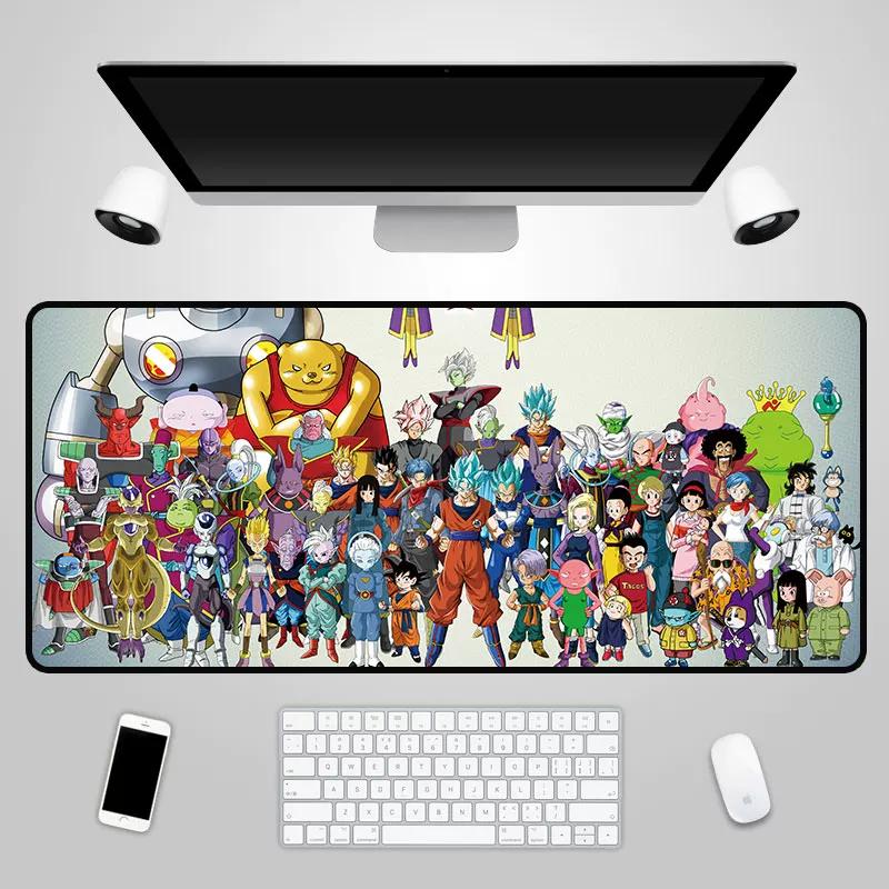 2026 Dragon Ball Leather Mouse Pad Son Goku Printing Pattern Large Size Game Gaming Keyboard Pad Boys Office Animation Non-slip Table Mat