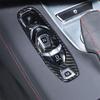For Chevrolet Corvette C8 2020-2026 ABS Red/Carbon Fiber/Matte Black Car Console Gear Shift Button Sticker Accessories