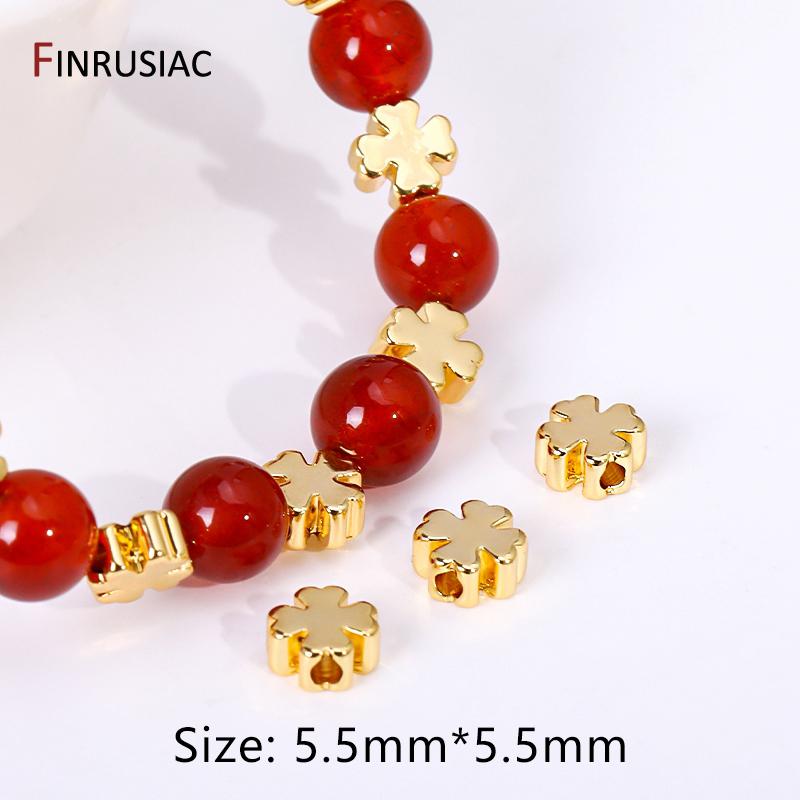 18k Gold Plated Brass Heart Spacer Beads For DIY Jewelry Making Supplies,Heart Loose Beads For Handmade Beading Jewelry Material