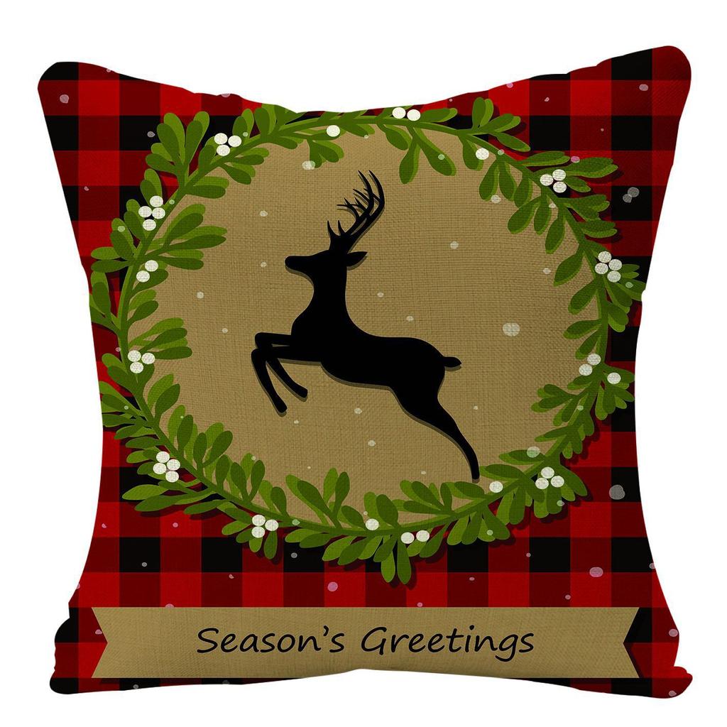 Christmas Throw Pillow Case Bedside Sofa Nordic Festival Office Cushion Pillow Case Bed Linen Throw Pillow Case